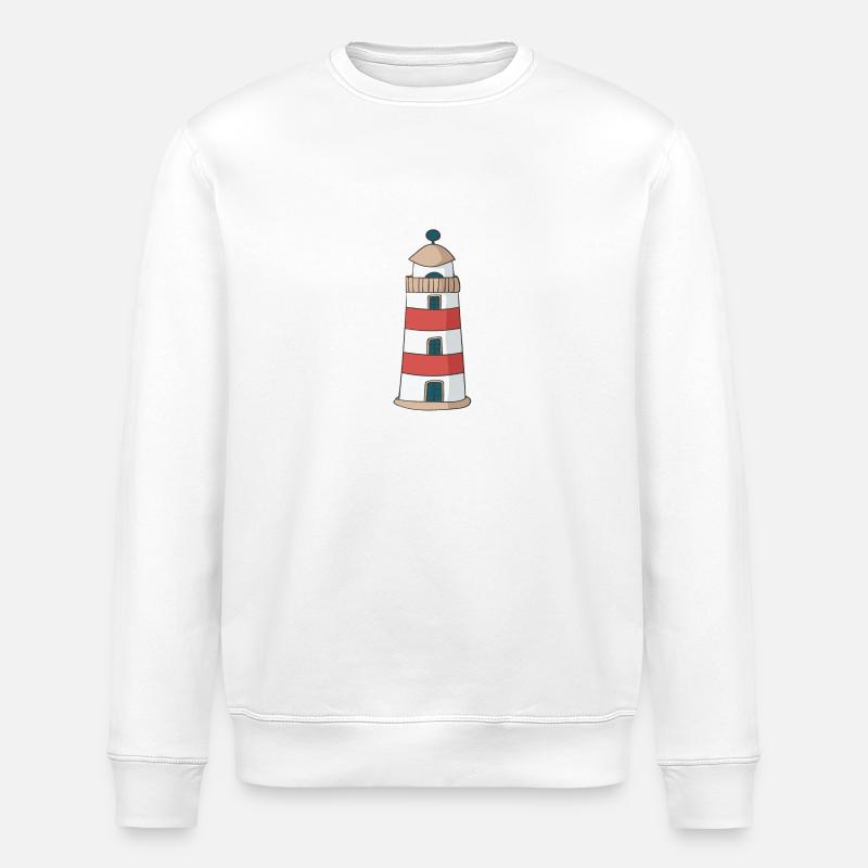 lighthouse - Stanley/Stella ROLLER Unisex Organic Sweatshirt - white