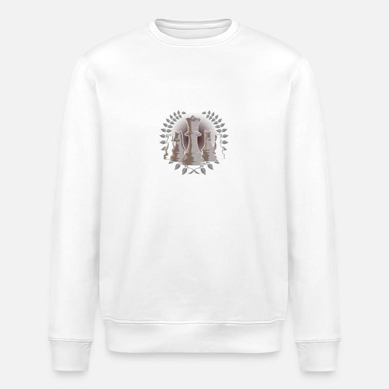 Echecs - pièces d'échecs - Sweat bio ROLLER Stanley/Stella Unisexe - blanc