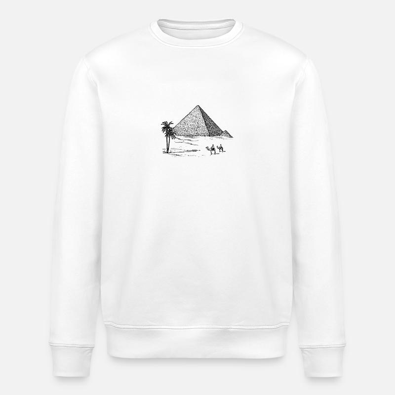 pyramid - Stanley/Stella ROLLER Unisex Organic Sweatshirt - white