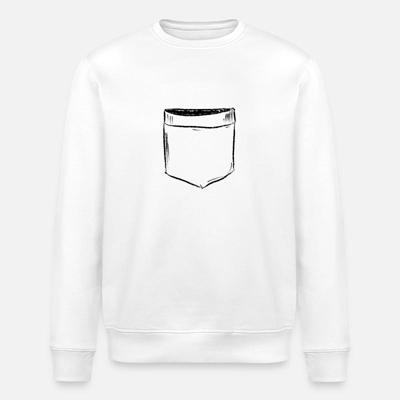 Chest bag Comic Draw - Stanley/Stella ROLLER Unisex Organic Sweatshirt - white