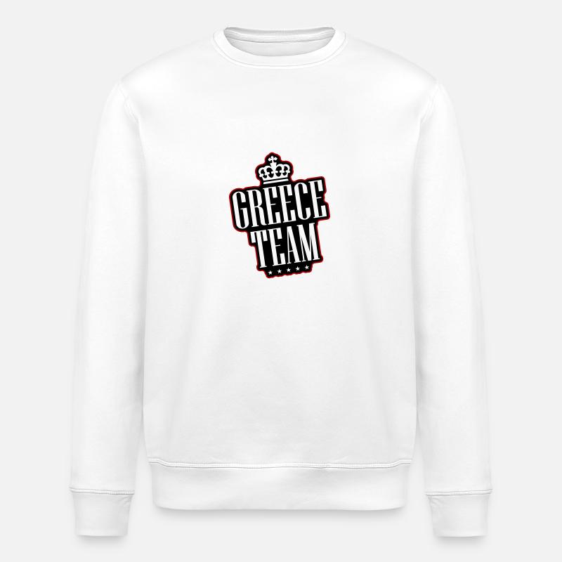 Équipe Grèce - Sweat bio ROLLER Stanley/Stella Unisexe - blanc