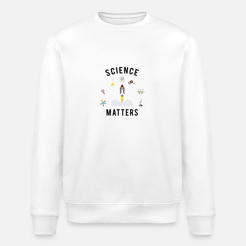 Science Matters - Stanley/Stella Unisex Bio-Sweatshirt ROLLER - Weiß