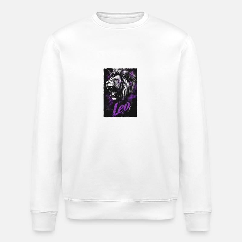 Löwe Leo - Stanley/Stella ROLLER Unisex Organic Sweatshirt - white