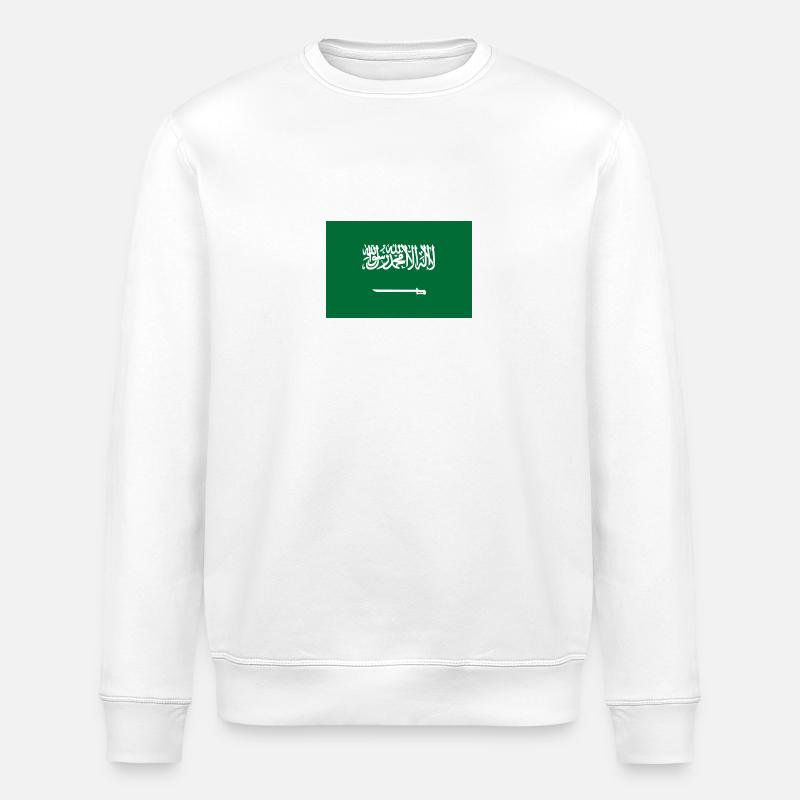 Nationalflagge von Saudi-Arabien - Stanley/Stella Unisex Bio-Sweatshirt ROLLER - Weiß