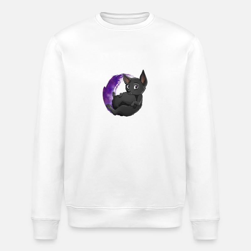 Kelpie Galaxy Black - Stanley/Stella ROLLER Unisex Organic Sweatshirt - white