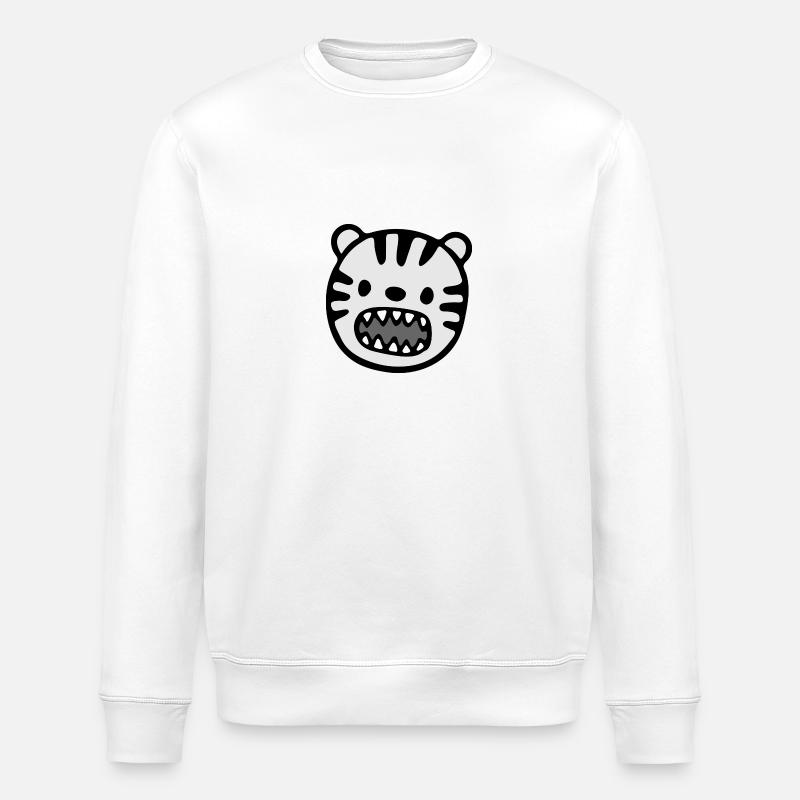 Tiger - Stanley/Stella Unisex Bio-Sweatshirt ROLLER - Weiß