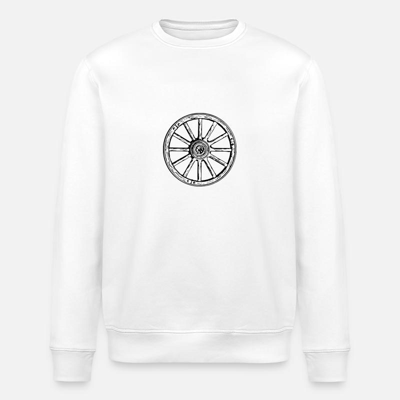 roue - Sweat bio ROLLER Stanley/Stella Unisexe - blanc