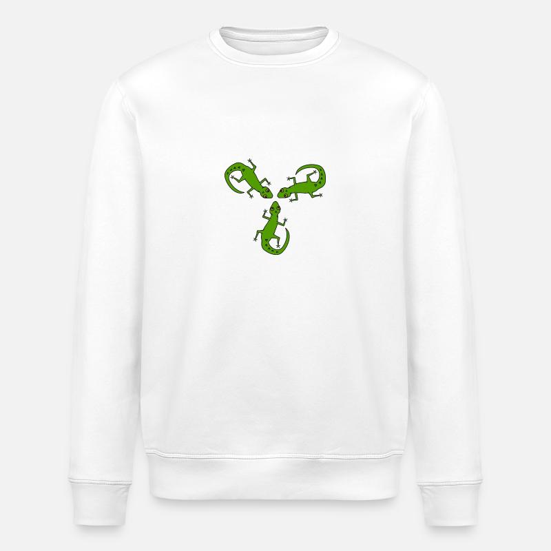 lizards - Stanley/Stella ROLLER Unisex Organic Sweatshirt - white