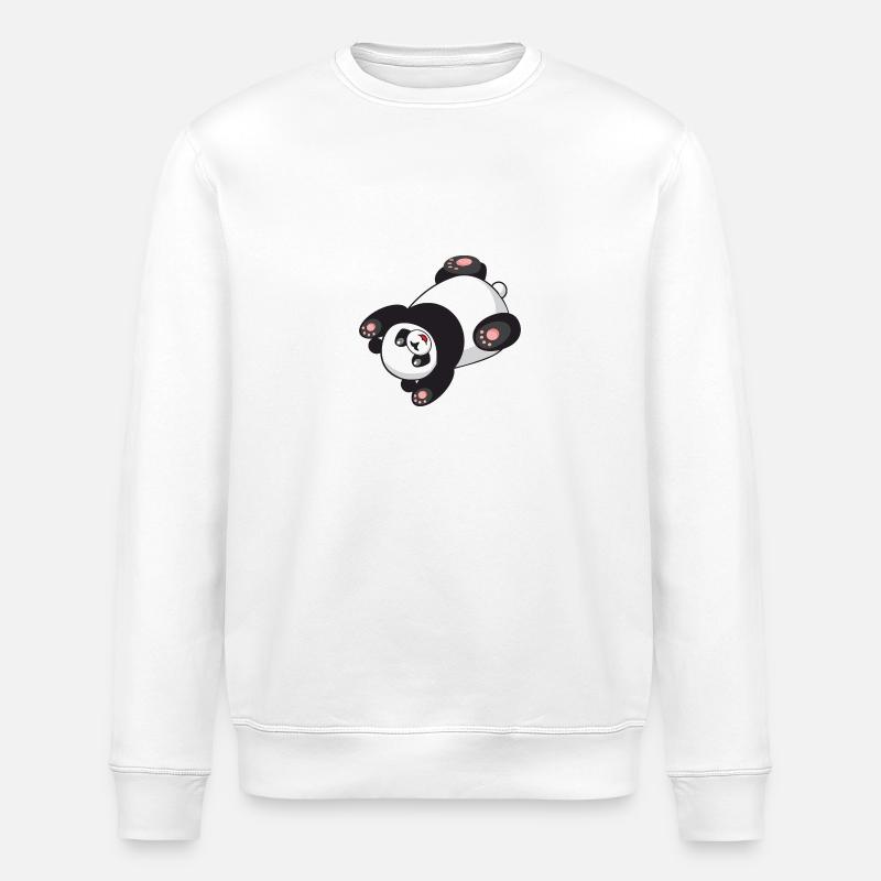 Panda - Stanley/Stella Unisex Bio-Sweatshirt ROLLER - Weiß
