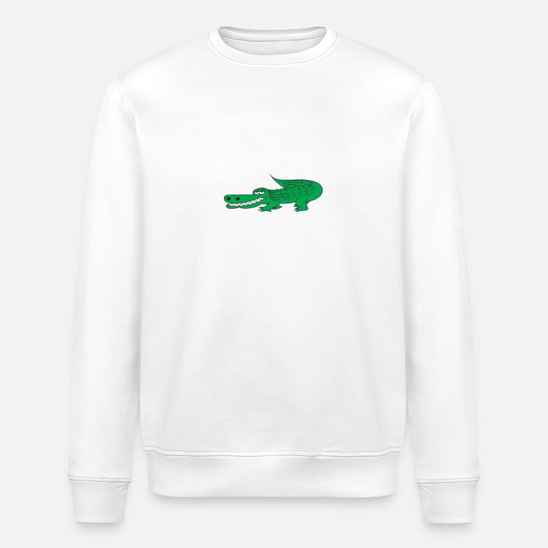 kroko 25 - Stanley/Stella Unisex Bio-Sweatshirt ROLLER - Weiß