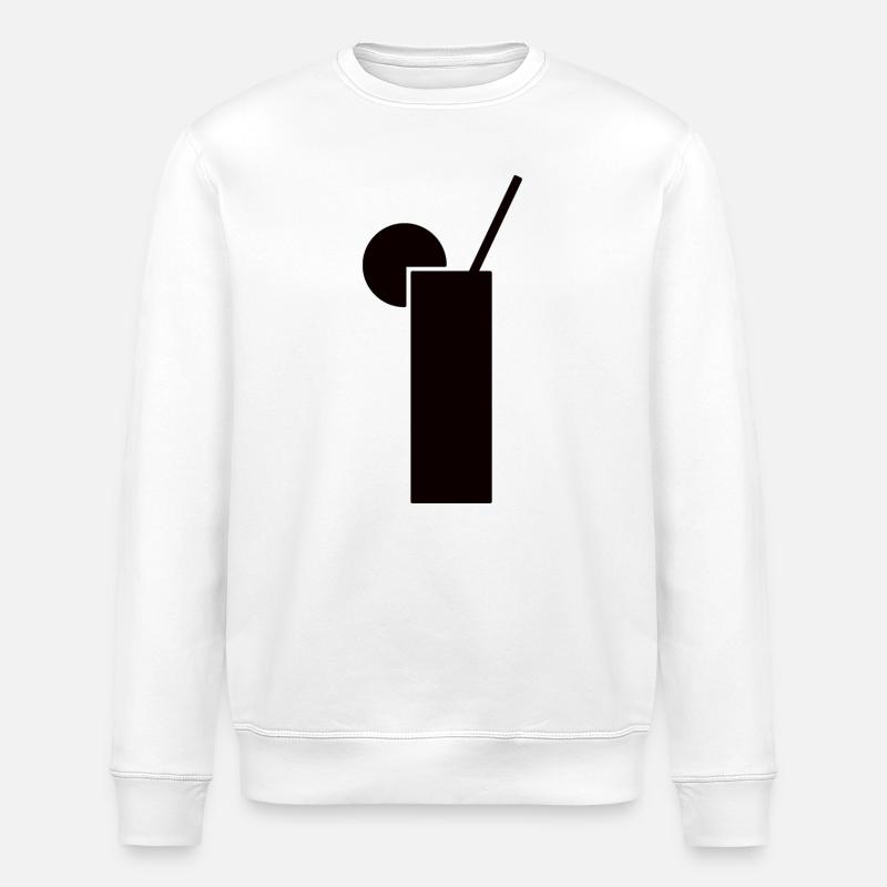 Design de boisson en noir - Sweat bio ROLLER Stanley/Stella Unisexe - blanc