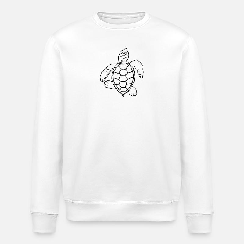 Kleine Schildkröte - Stanley/Stella Unisex Bio-Sweatshirt ROLLER - Weiß