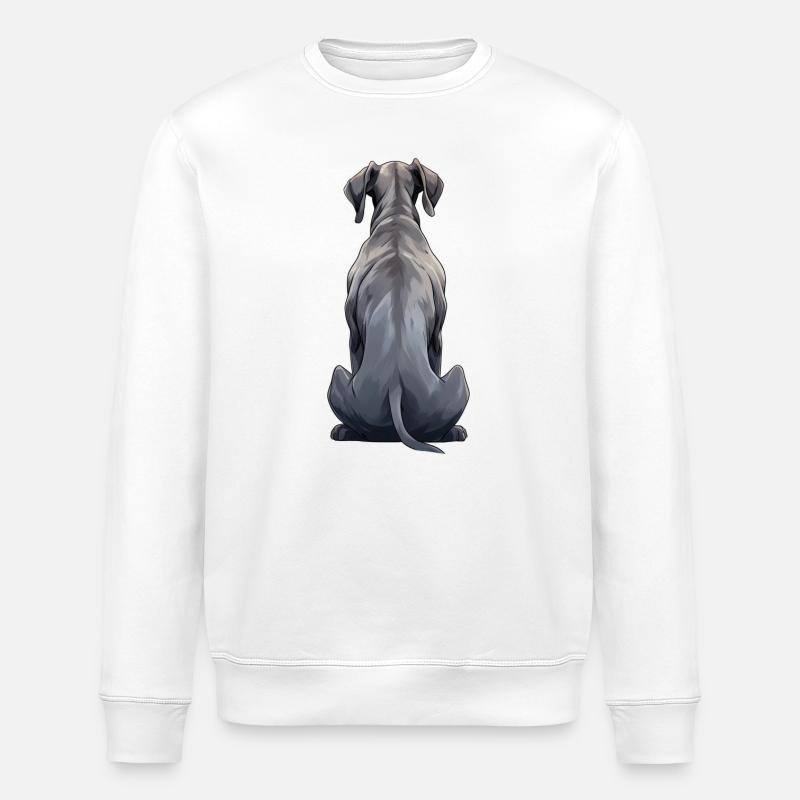 Great Dane - Stanley/Stella ROLLER Unisex Organic Sweatshirt - white