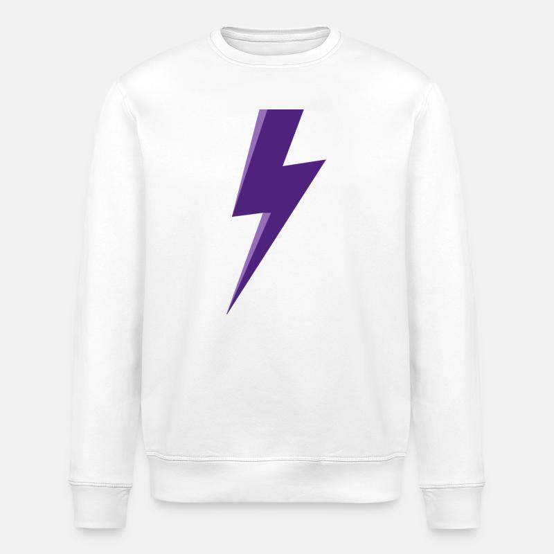 Lila Blitz - Stanley/Stella Unisex Bio-Sweatshirt ROLLER - Weiß