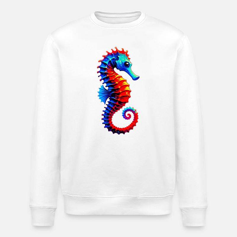 Hippocampe - Sweat bio ROLLER Stanley/Stella Unisexe - blanc