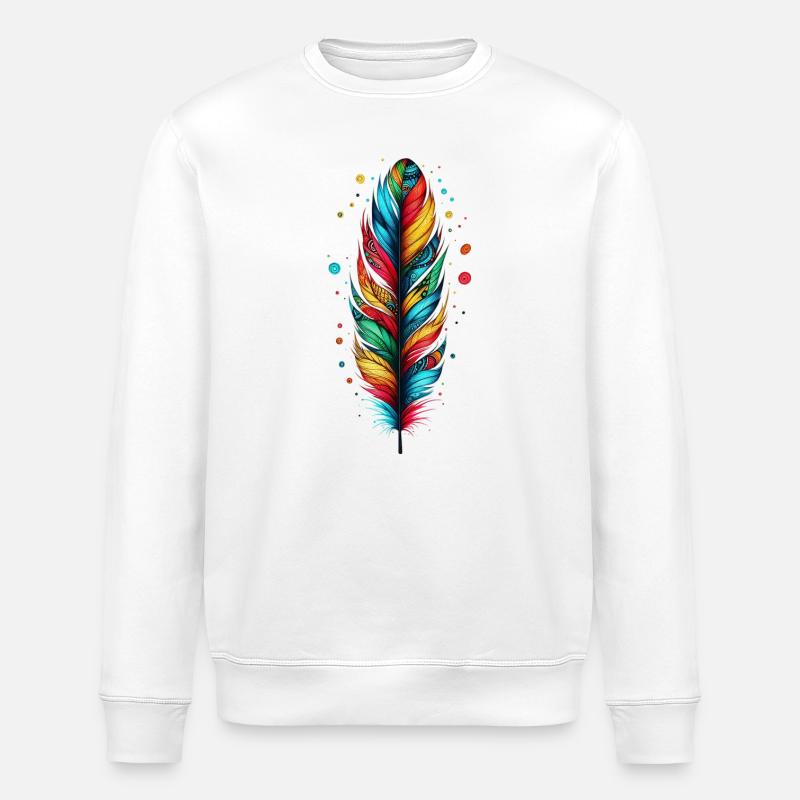 Feder - Stanley/Stella Unisex Bio-Sweatshirt ROLLER - Weiß