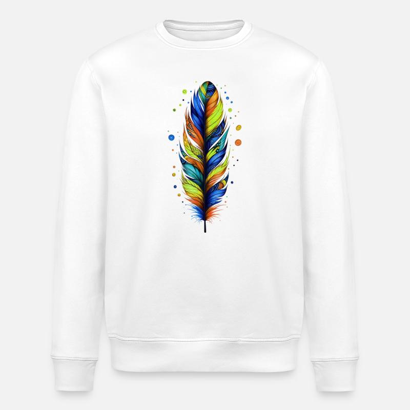 Plume - Sweat bio ROLLER Stanley/Stella Unisexe - blanc