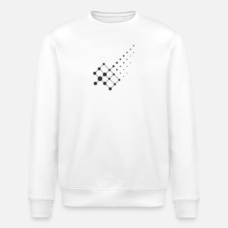 Diffusion Geometry – Chemie Design - Stanley/Stella Unisex Bio-Sweatshirt ROLLER - Weiß