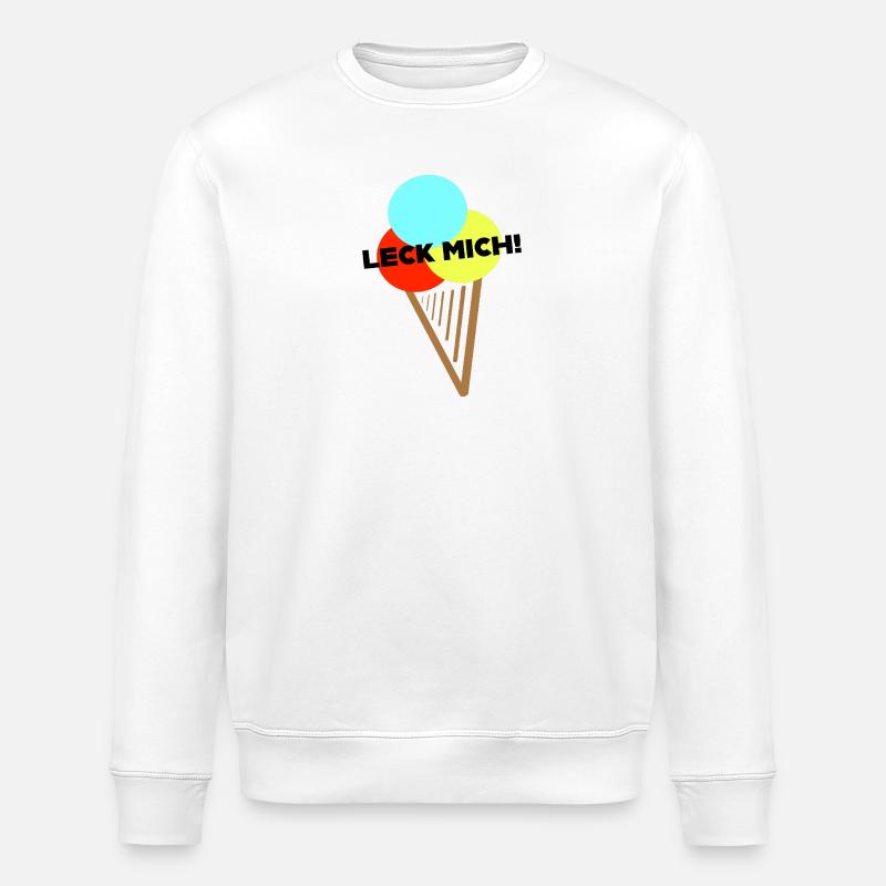 Ach, Leck mich! - Stanley/Stella Unisex Bio-Sweatshirt ROLLER - Weiß