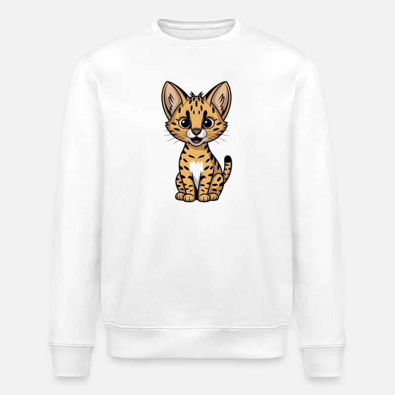 serval - Sweat bio ROLLER Stanley/Stella Unisexe - blanc