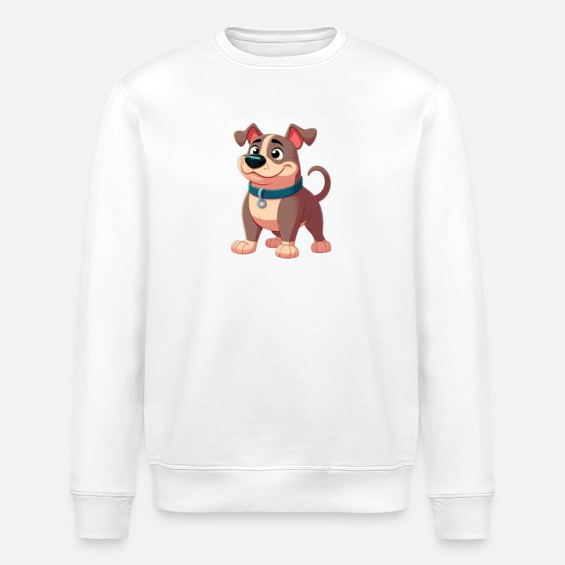 Pitbull 4 - Stanley/Stella ROLLER Unisex Organic Sweatshirt - white