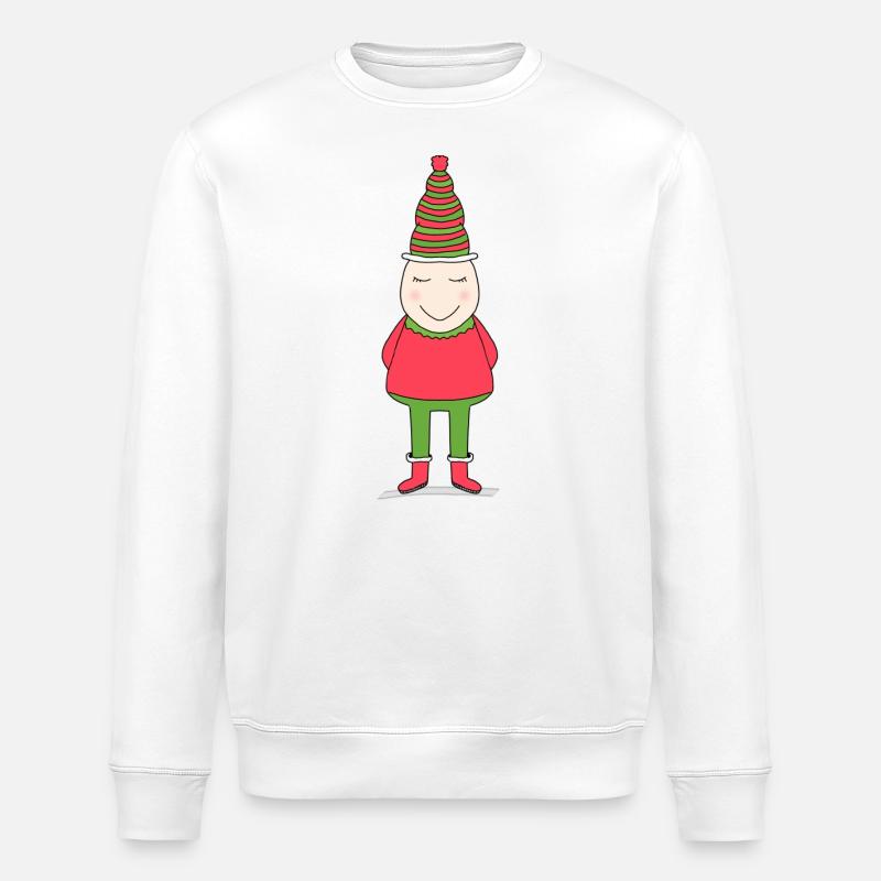 wichtel stehend - Stanley/Stella Unisex Bio-Sweatshirt ROLLER - Weiß