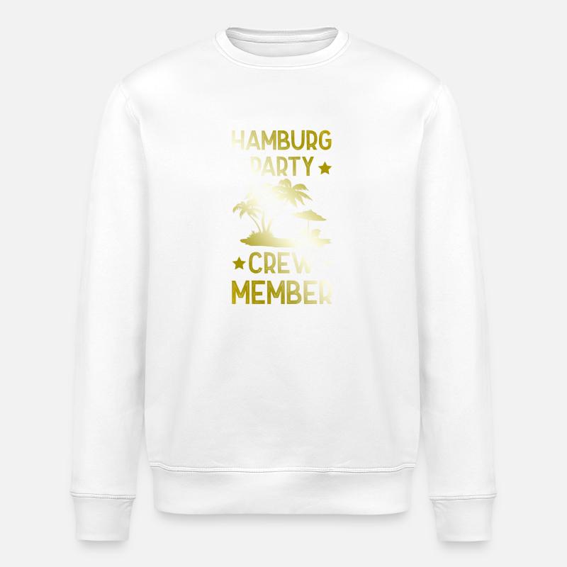 Hamburg Party Crew - Sweat bio ROLLER Stanley/Stella Unisexe - blanc