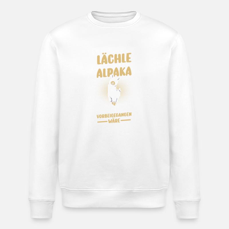 Alpaka - Stanley/Stella Unisex Bio-Sweatshirt ROLLER - Weiß