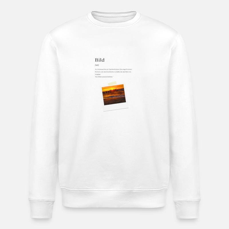 Image: Definition, light desing - Stanley/Stella ROLLER Unisex Organic Sweatshirt - white