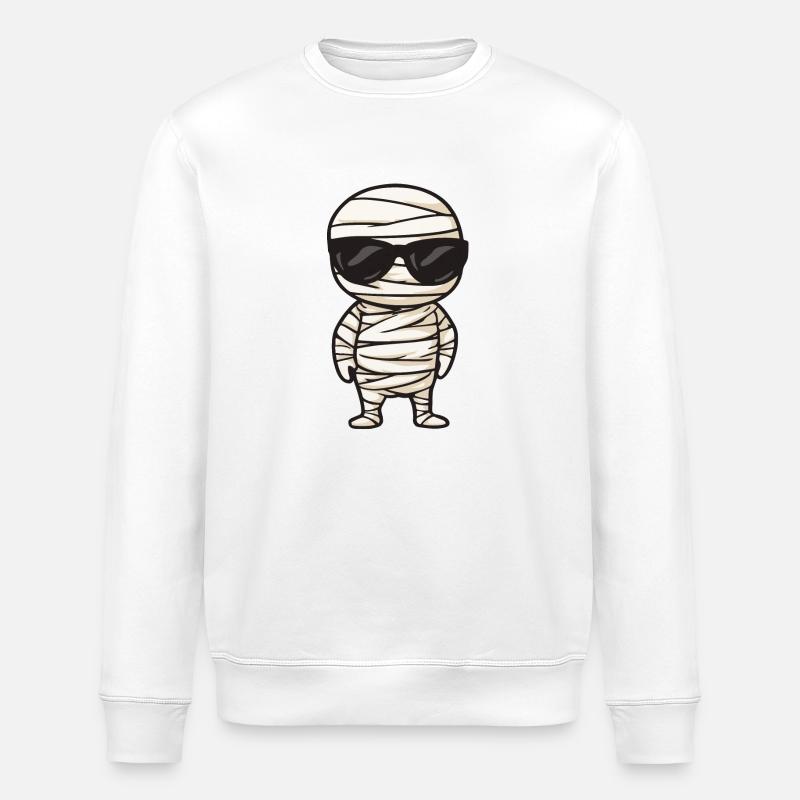 Mumie Halloween Cool - Stanley/Stella Unisex Bio-Sweatshirt ROLLER - Weiß