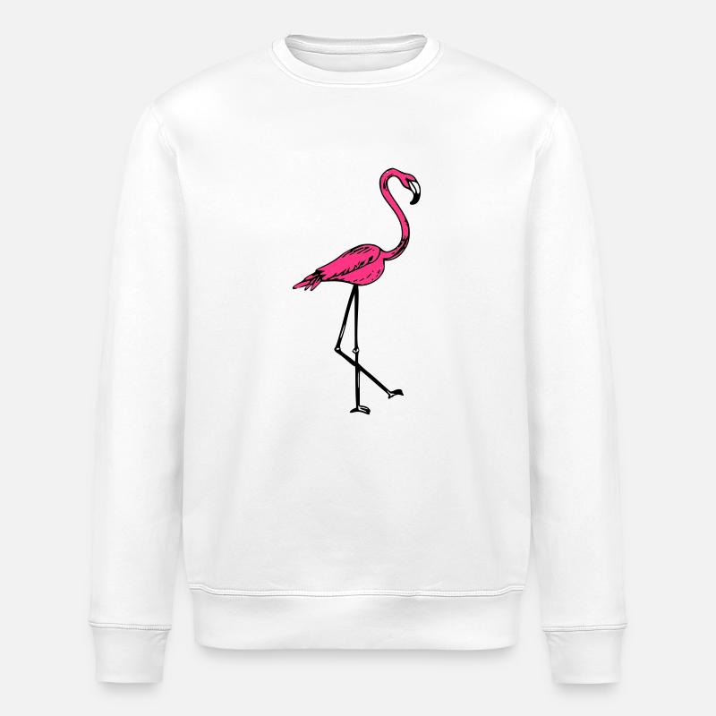 flamingo - Sweat bio ROLLER Stanley/Stella Unisexe - blanc