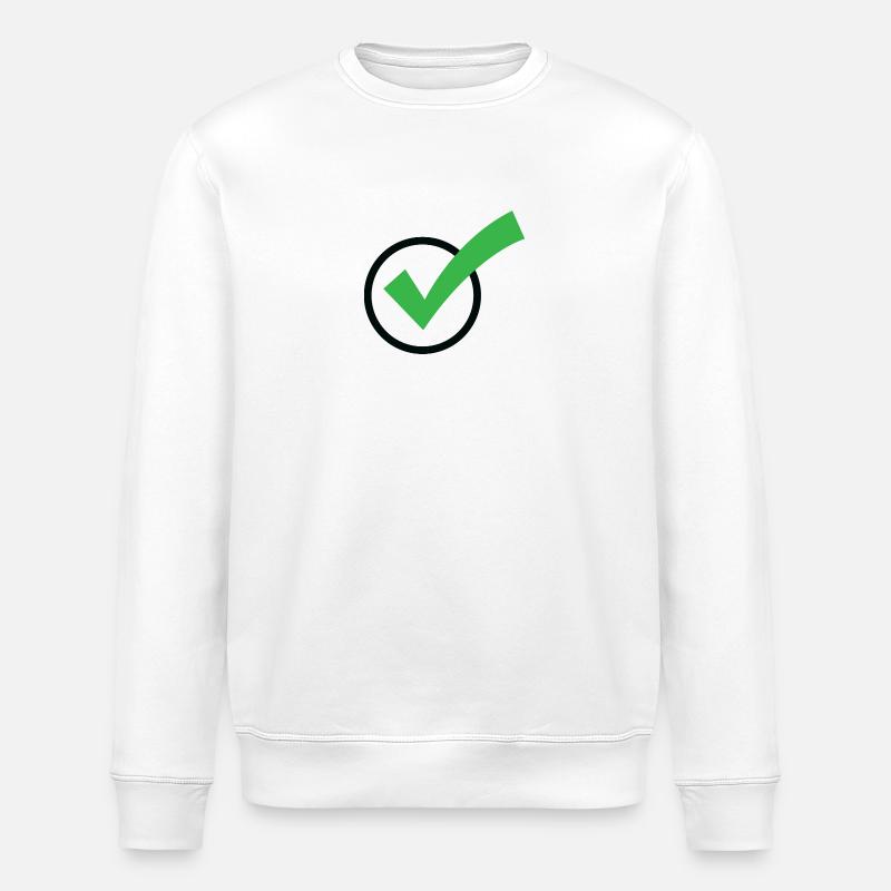 Ein Häkchen - Stanley/Stella Unisex Bio-Sweatshirt ROLLER - Weiß