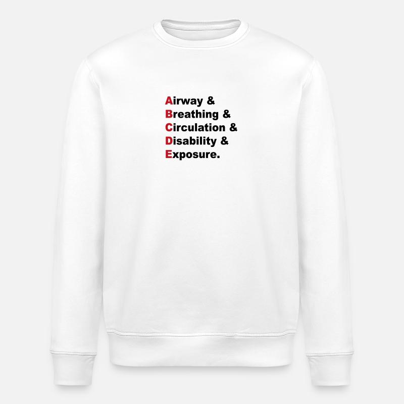 ABCDE Regel - Stanley/Stella Unisex Bio-Sweatshirt ROLLER - Weiß