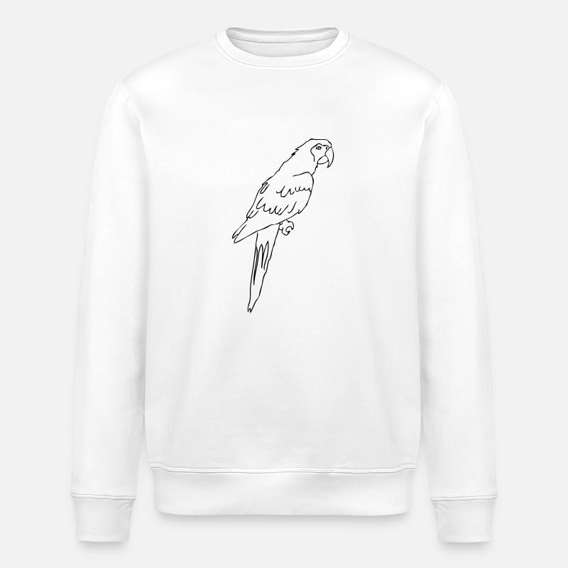 Papagei - Stanley/Stella Unisex Bio-Sweatshirt ROLLER - Weiß