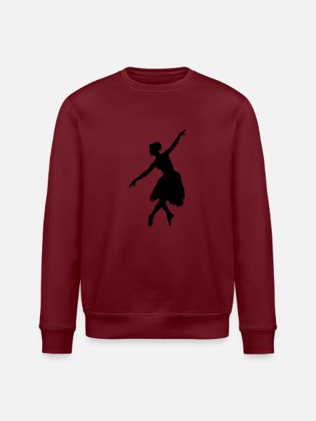 Vector Ballet dancer Silhouette - Stanley/Stella ROLLER Unisex Organic Sweatshirt - white