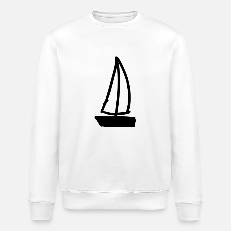 sailing boat - Sweat bio ROLLER Stanley/Stella Unisexe - blanc