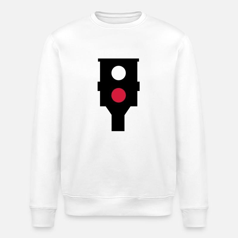 Speed camera - Stanley/Stella ROLLER Unisex Organic Sweatshirt - white