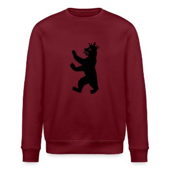 Berliner Bär mit Krone - Stanley/Stella Unisex Bio-Sweatshirt ROLLER - Weiß - Vorne - Nik (191cm)