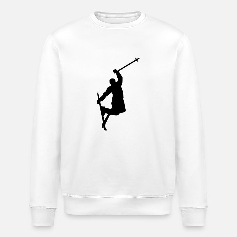 Ski - Stanley/Stella ROLLER Unisex Organic Sweatshirt - white