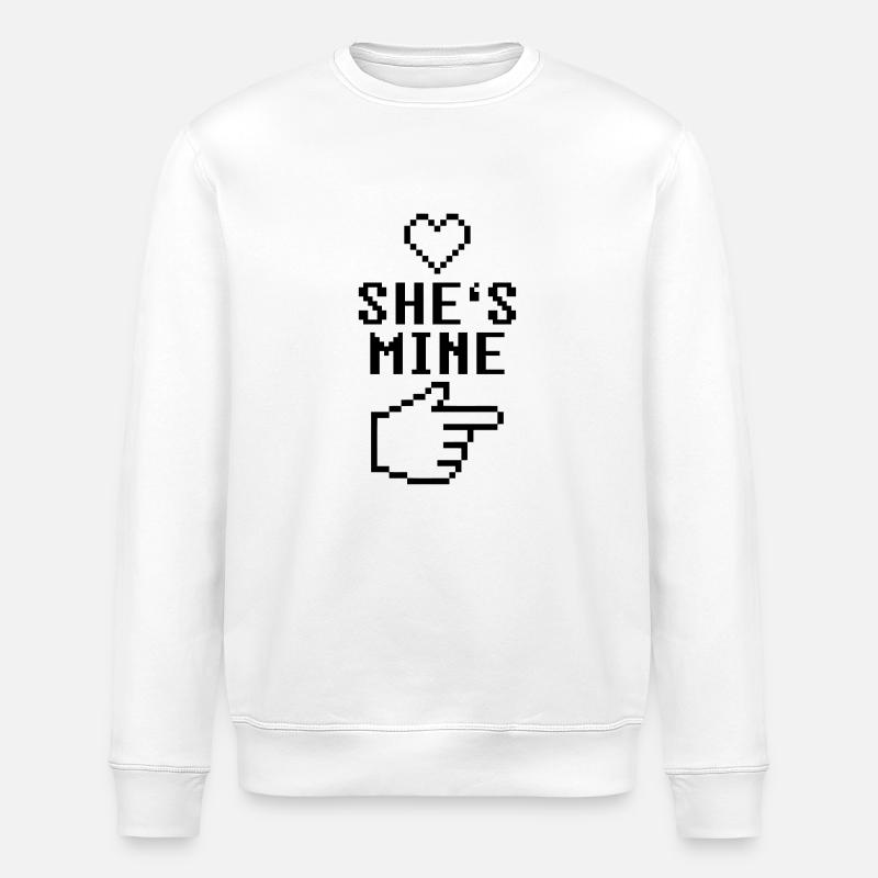 She's Mine 8-Bit - Sweat bio ROLLER Stanley/Stella Unisexe - blanc