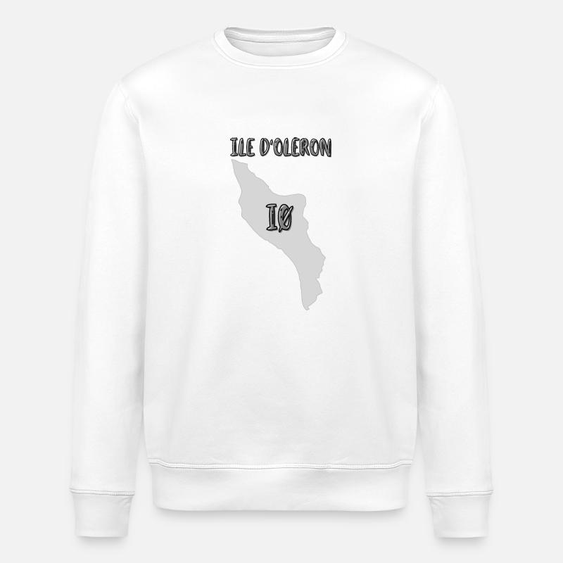 Ile d'oléron iø - Sweat bio ROLLER Stanley/Stella Unisexe - blanc