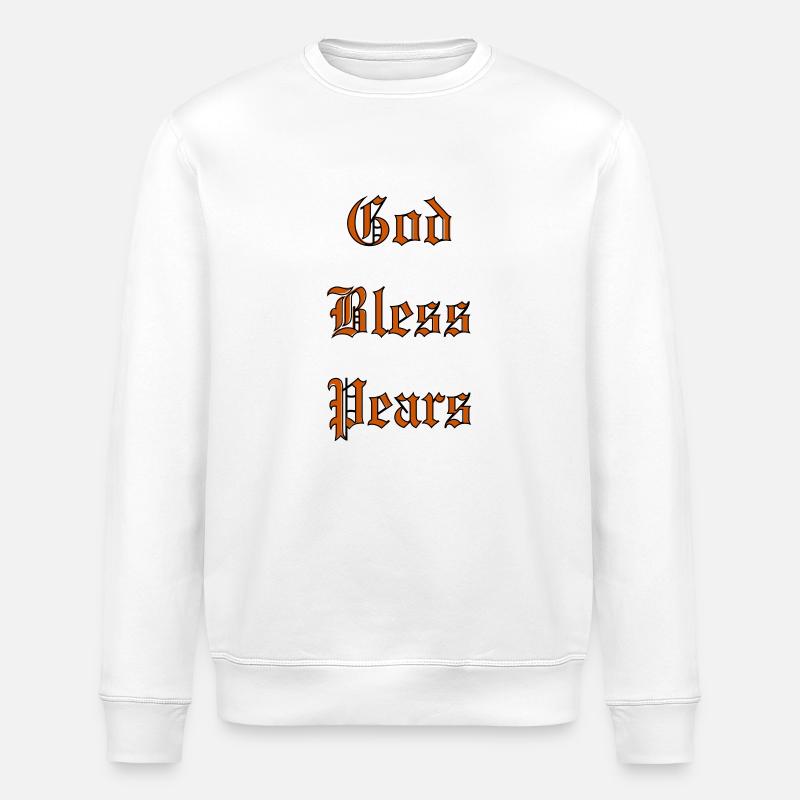 GodBlessPears - Stanley/Stella ROLLER Unisex Organic Sweatshirt - white