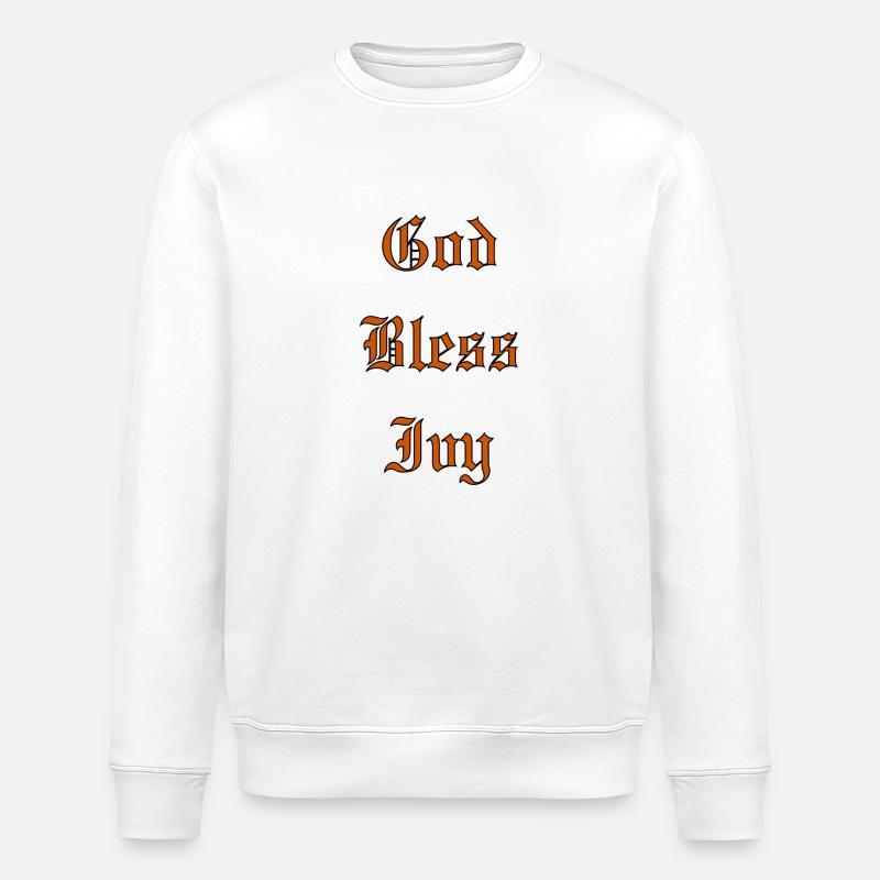 GodBlessIvy - Stanley/Stella Unisex Bio-Sweatshirt ROLLER - Weiß