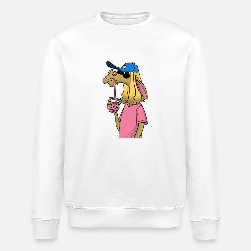 Gekühltes Lama - Stanley/Stella Unisex Bio-Sweatshirt ROLLER - Weiß