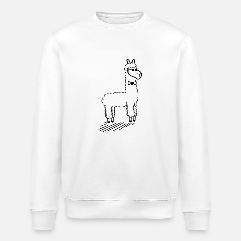 lama - Stanley/Stella ROLLER Unisex Organic Sweatshirt - white