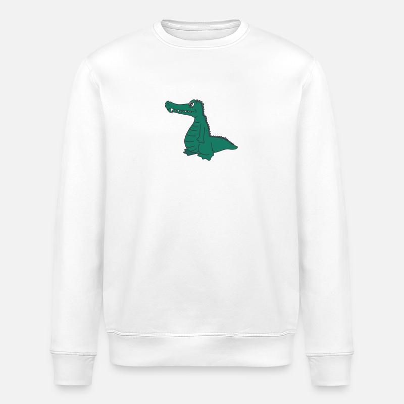 Croco 28 - Sweat bio ROLLER Stanley/Stella Unisexe - blanc