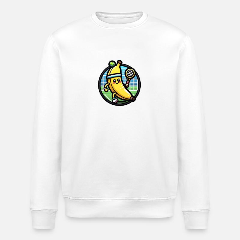 Tennisbanane - Stanley/Stella Unisex Bio-Sweatshirt ROLLER - Weiß