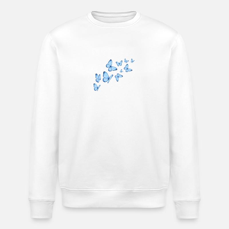 Schmetterlinge - Stanley/Stella Unisex Bio-Sweatshirt ROLLER - Weiß