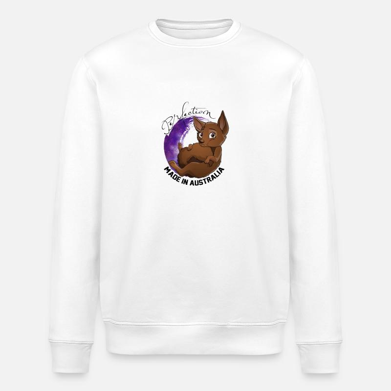 Kelpie Galaxie - Chocolat - Sweat bio ROLLER Stanley/Stella Unisexe - blanc
