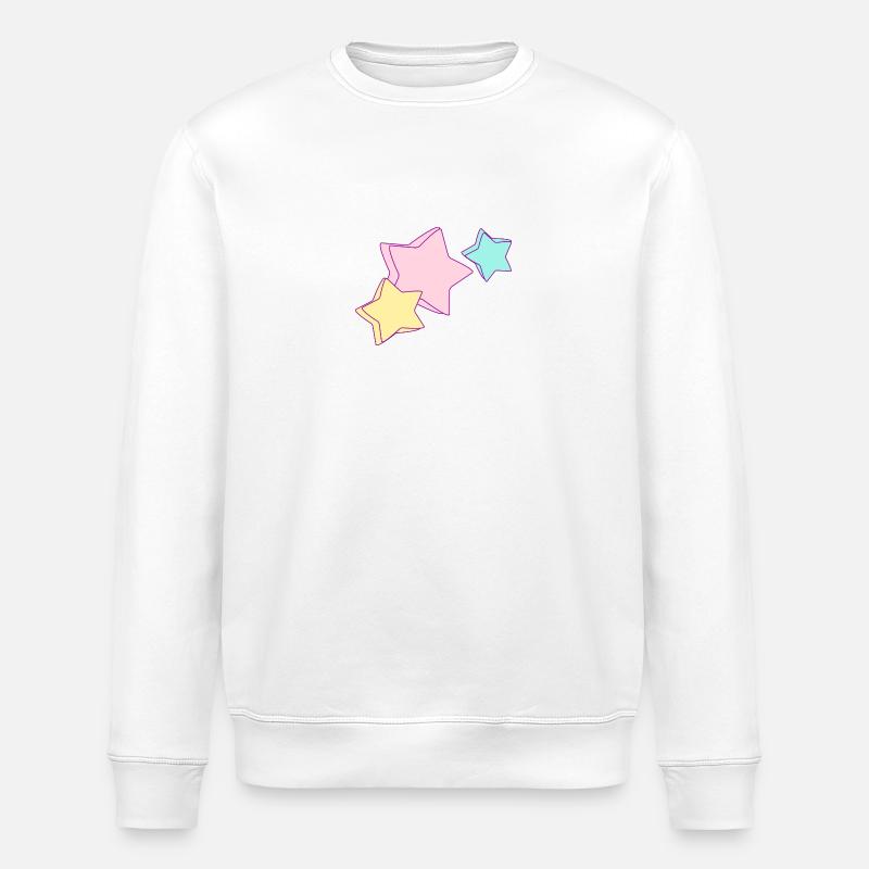 Sterne - Stanley/Stella Unisex Bio-Sweatshirt ROLLER - Weiß